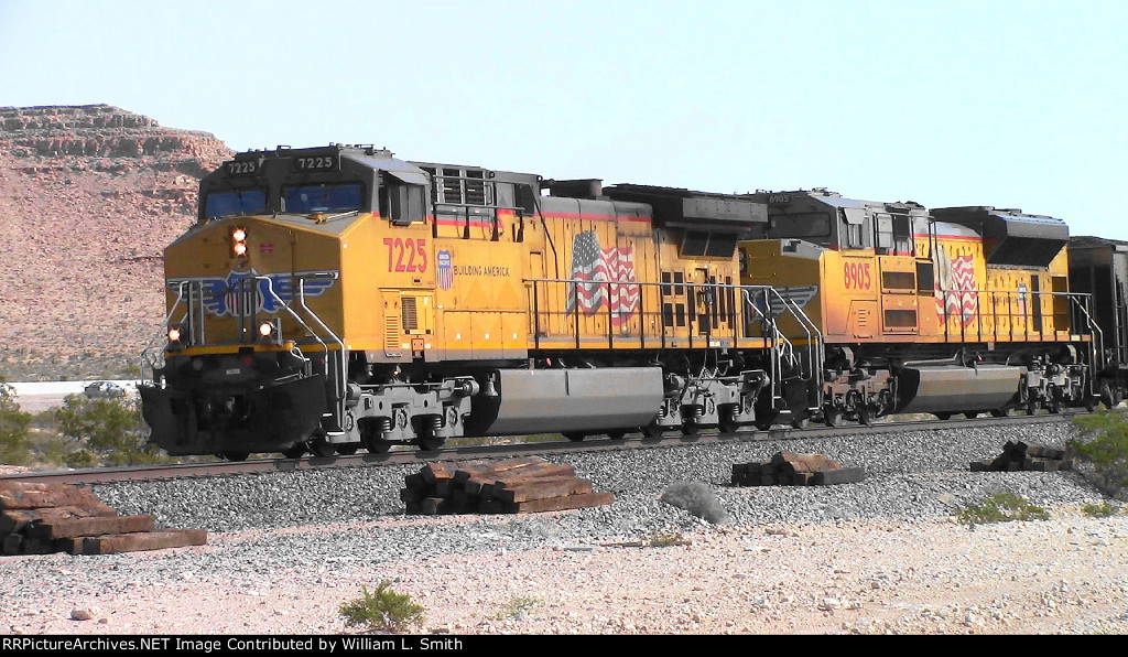 WB Unit Loaded Open Hopper Coal Frt at Erie NV  W-Pshr -4